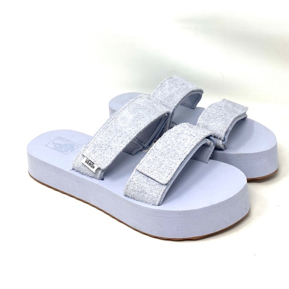 🔥HOT SALE🔥VANS Cayucas Mega Platform Gray Women’s Suede Sandals VN0A4U1XUNY - Picture 2 of 9